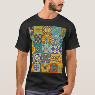 T-shirt Design de carreaux Talavera portugais