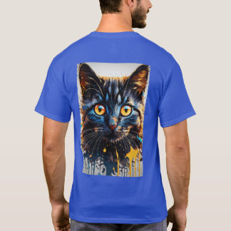 T-shirt design de chat