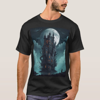 T-shirt Design de château gothique - Mystérieux travail d'