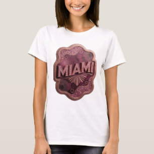 T-shirt Design de chemise MIAMI rose élégant