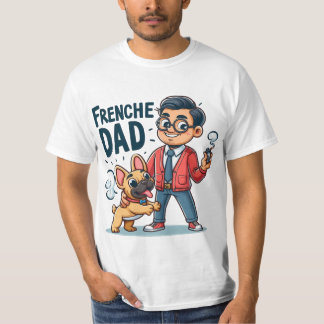 T-shirt Design de dessin de Frenchie Papa