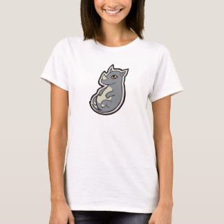 T-shirt Design de dessin d'encre Gris Bébé Gris Rhino Gros