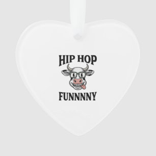 T-shirt design de gravure vintage de vache hip hop