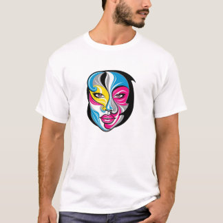T-shirt Design de logo Face Art Abstrait