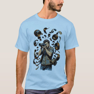 T-shirt Design de photographe d'aventure