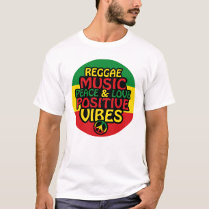 T-shirt Design de reggae avec des citations positives et d