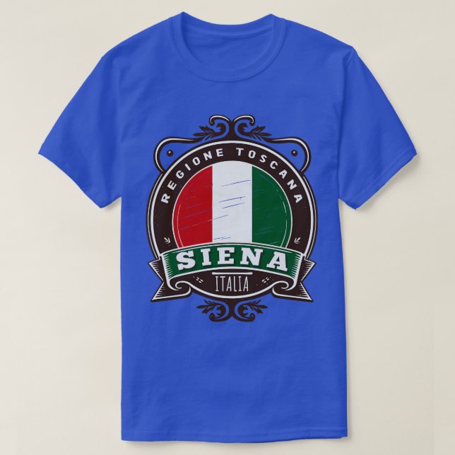T-shirt Design de style rétro Siena Italia (Design devant)