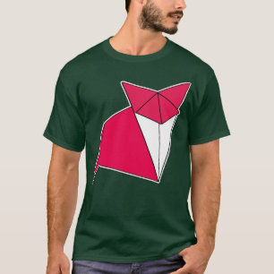 T-shirt Design de style Sticker Fox Origami