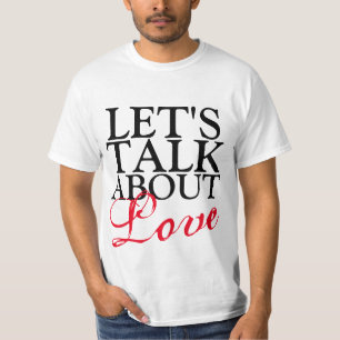 T-shirt Design de texte simple "PARLONS D'AMOUR"