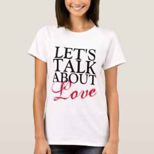 T-shirt Design de texte simple "PARLONS D'AMOUR"