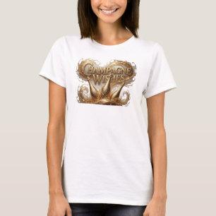 T-shirt Design de texte VŒUX DE CHAMPAGNE Orange élégant
