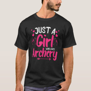 T-shirt Design De Tir À L'Arc Pour Filles Femmes Tirant Bo