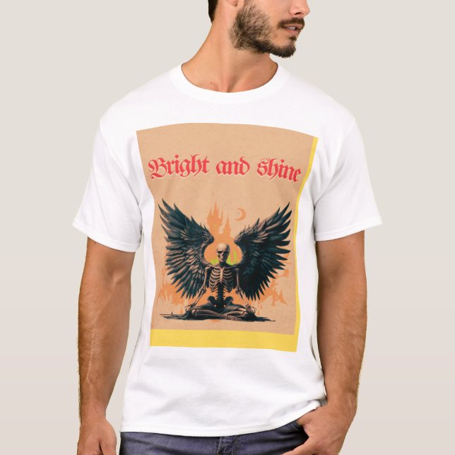 T-shirt Design de typographie brillant et brillant (Devant)