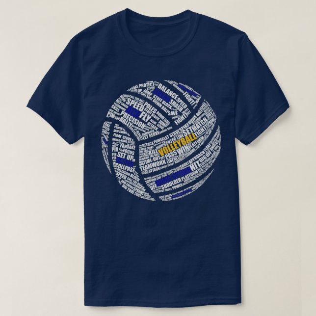 T-shirt Design De Volley-Ball Migné Homme Femme Volleyball (Design devant)