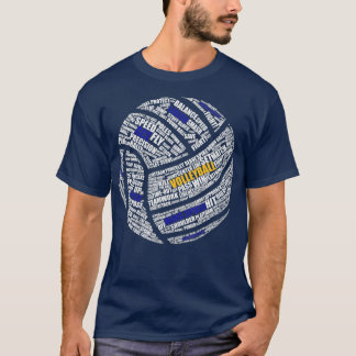 T-shirt Design De Volley-Ball Migné Homme Femme Volleyball