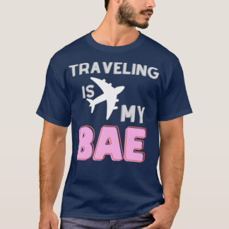 T-shirt design de voyage amusant