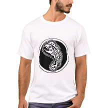 Design décoratif de poisson noir et blanc