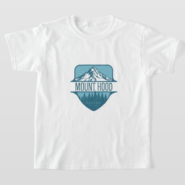 T-shirt Design des crêtes du mont Hood Oregon (Poser)