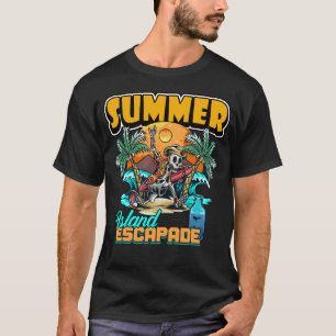 T-shirt Design d'évasion de l'île d'été
