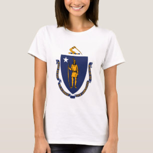 T-shirt Design du drapeau d'État du Massachusetts