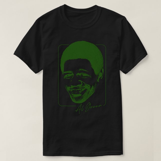 T-shirt Design du ventilateur Al Green Retro Soul (Design devant)