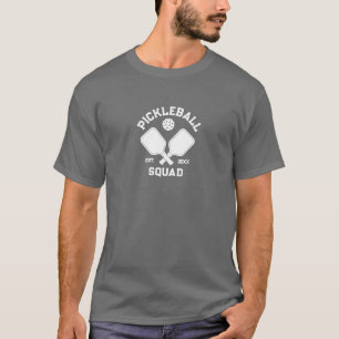 T-shirt Design élégant de monogramme de Pickleball