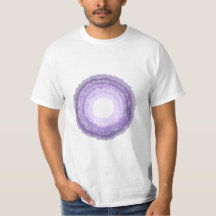 T-shirt design en cercle d'aquarelle violet