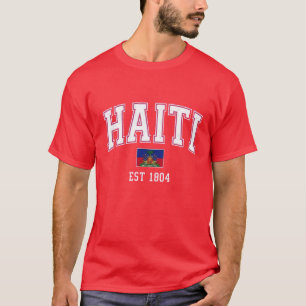 T-Shirt Design Fierté du Drapeau de l'Héritage Haï