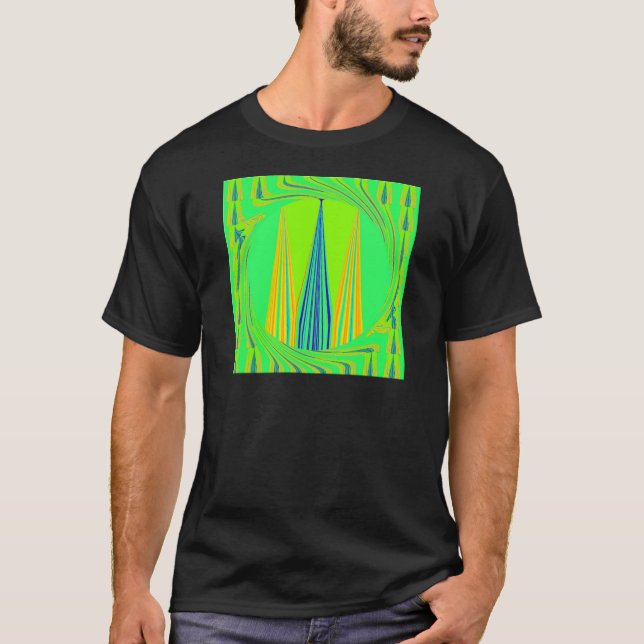 T-shirt Design géométrique Edgy (Devant)