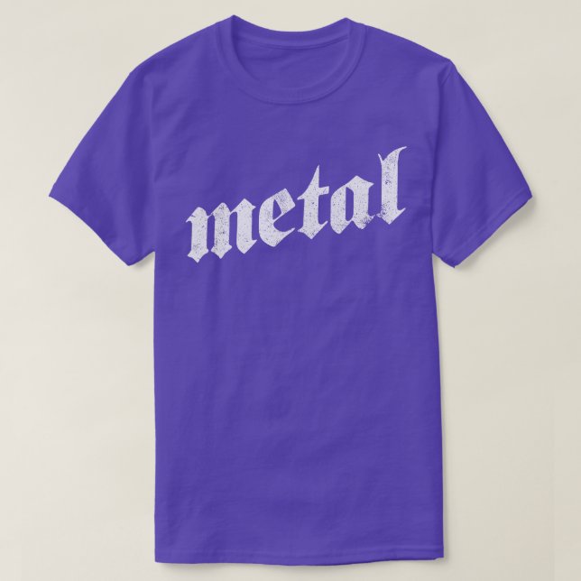 T-shirt Design gothique métallique (Design devant)