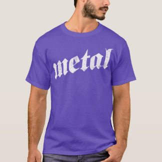 T-shirt Design gothique métallique