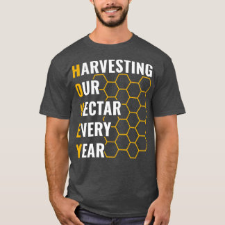 T-shirt Design Homme Miel Récolte Notre Nectar