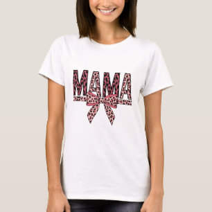 T-shirt Design Imprimé Léopard Maman - Art de la Vie de Ma