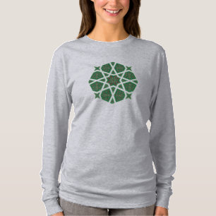 T-shirt Design islamique égyptien en vert et marron