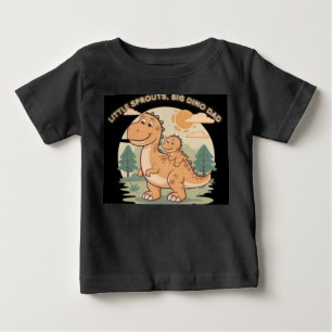 T-Shirt Design: Little Sprouts, Big Dino Dad