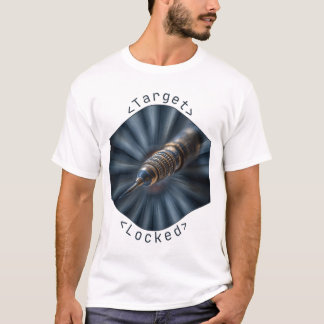 T-shirt Design macro fléchette Target Locked futuriste