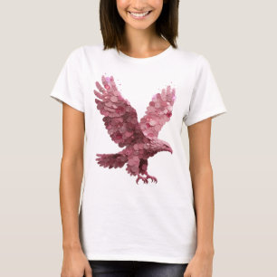 T-shirt Design Moderne Aigle Rose GRIS PINK