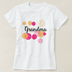 T-shirt Design moderne coloré de grand-mère