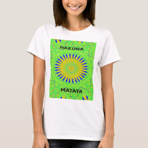 T-shirt Design Motif africain en vert et en or