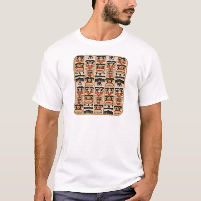 T-shirt Design Motif de totem Pole (Devant)