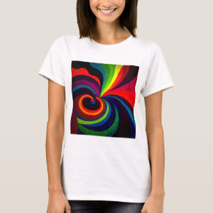 T-shirt Design Motif scintillant - Couleurs d'art psychédé