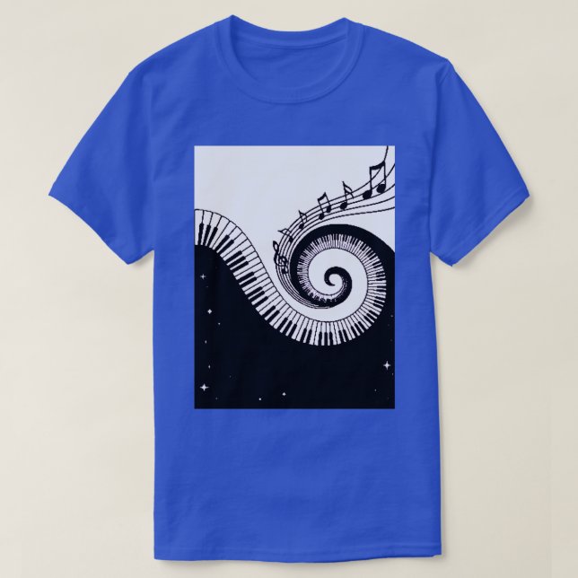 T-shirt Design musical (Design devant)