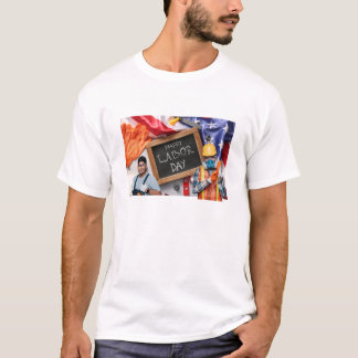 T-shirt design of labour day