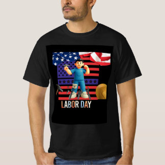 T-shirt design of labour day