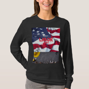 T-shirt design of labour day art