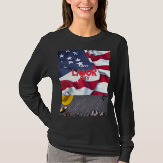 T-shirt design of labour day art