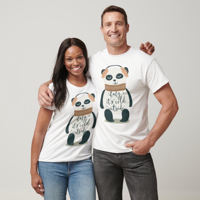 T-Shirt Design Panda (Unisexe)