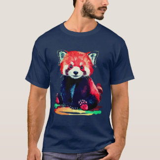 T-shirt Design Panda dynamique