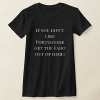 T-shirt design portugais
