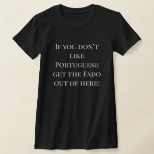 T-shirt design portugais